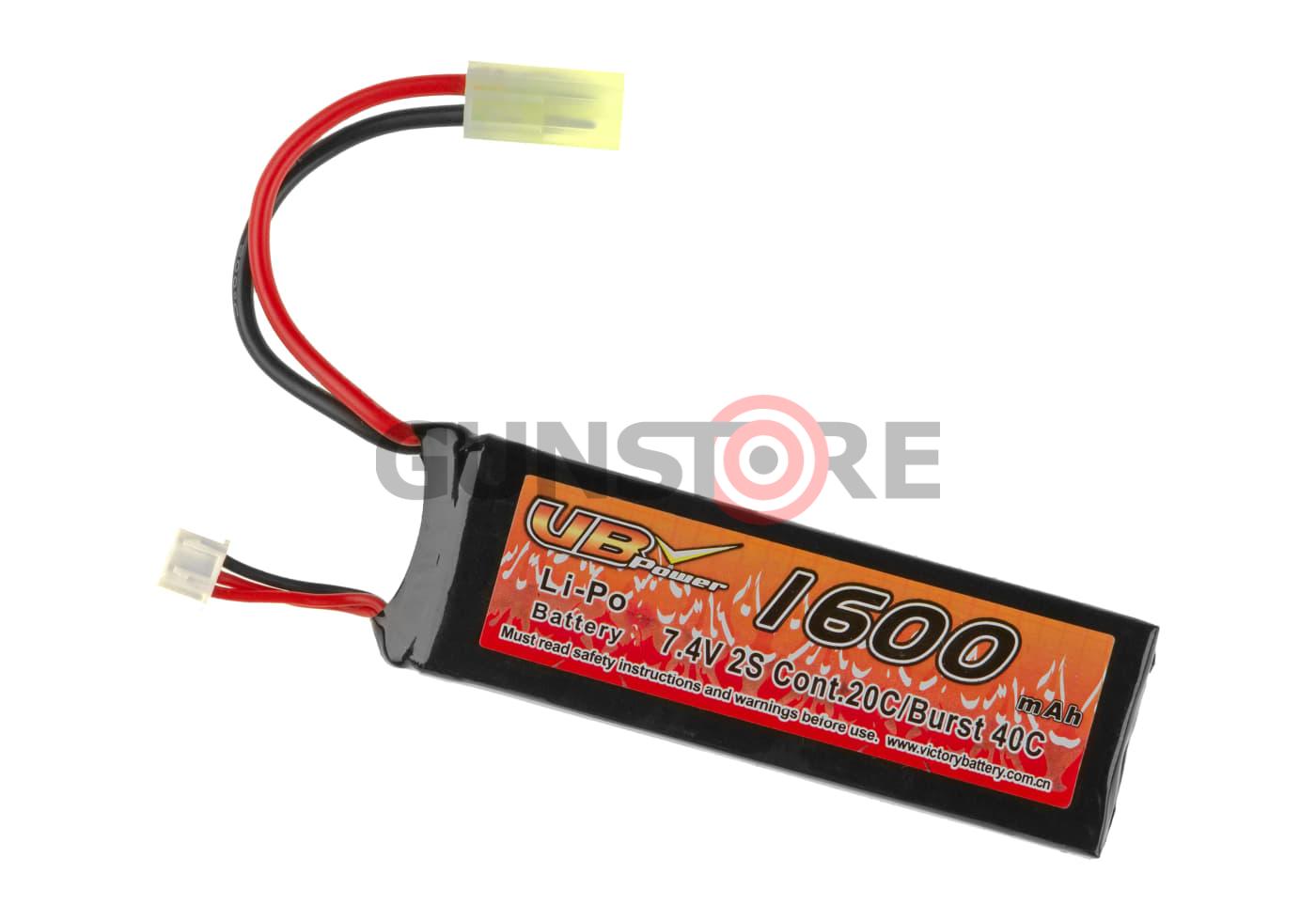 Lipo 7.4V 1600mAh 20C Mini Type