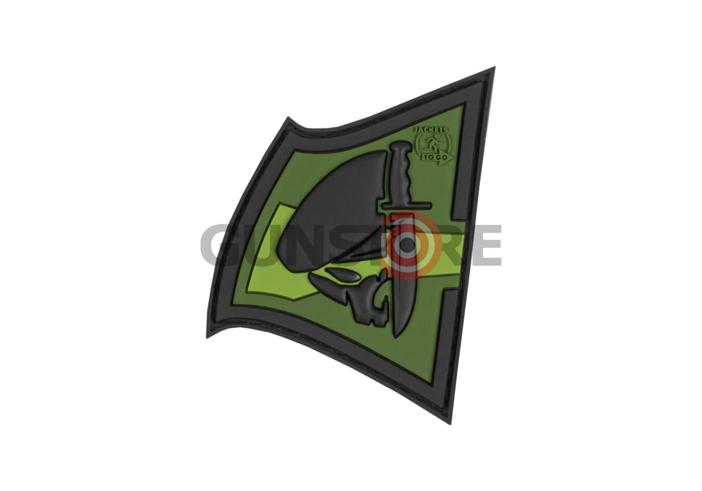 Rebel Skull Rubber Patch