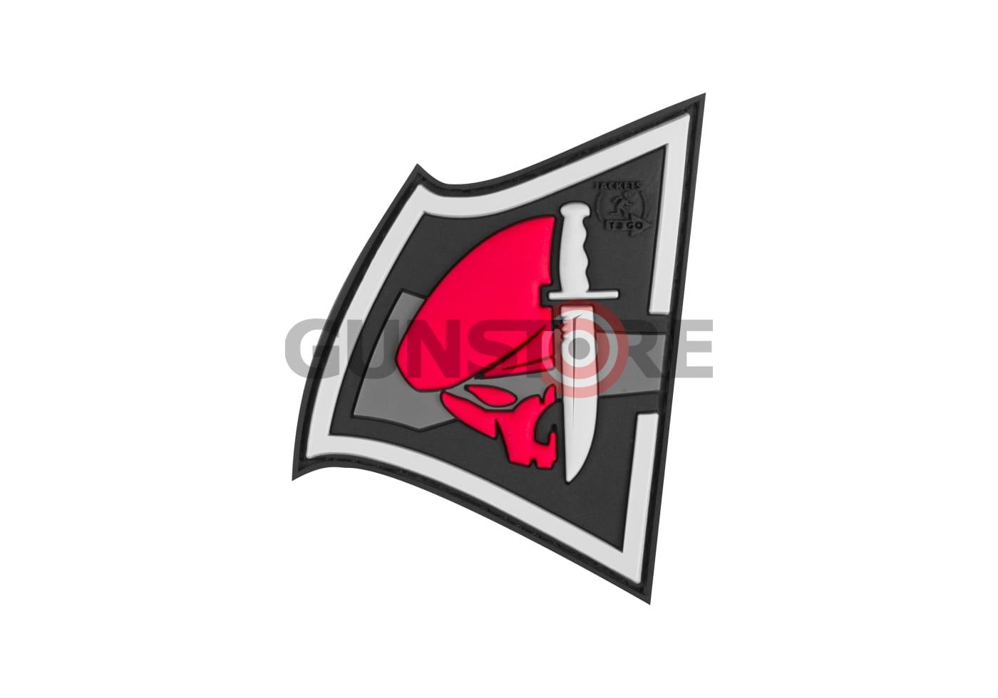 Rebel Skull Rubber Patch Multicolor