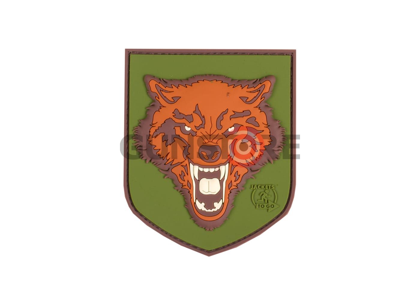 Wolf Shield Rubber Patch Multicolor