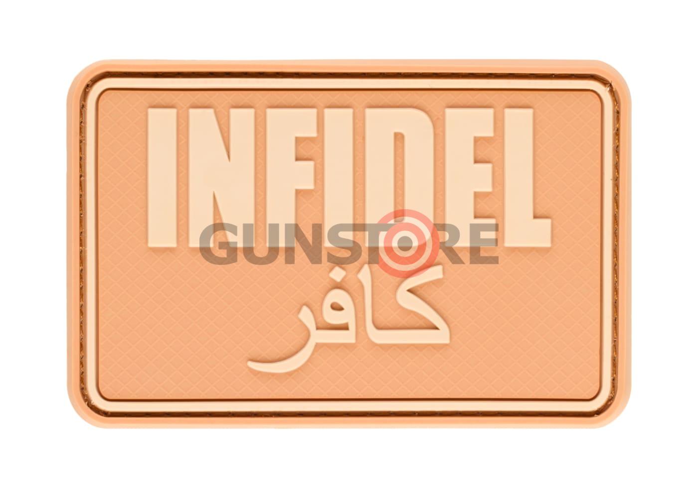 Infidel Large Rubber Patch Desert