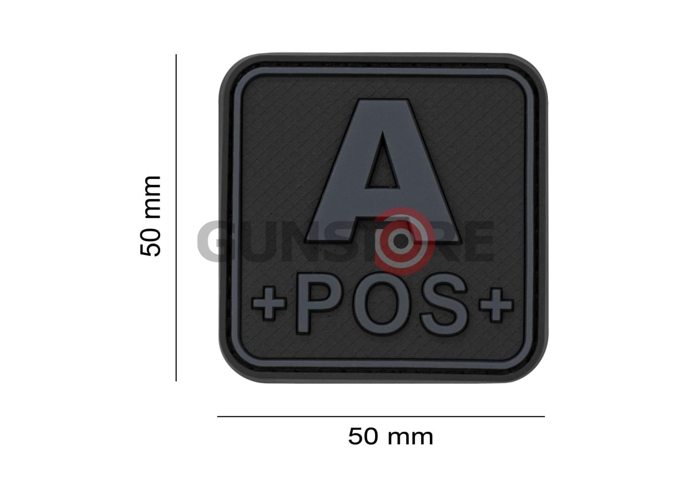 Fotografia: Bloodtype Square Rubber Patch A Pos