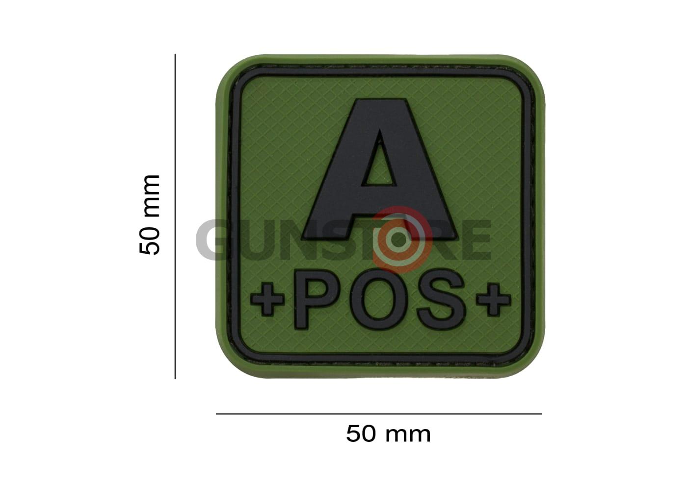 Fotografia: Bloodtype Square Rubber Patch A Pos