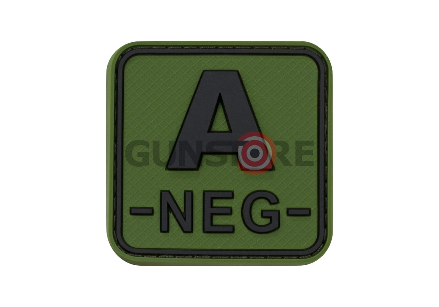 Bloodtype Square Rubber Patch A Neg