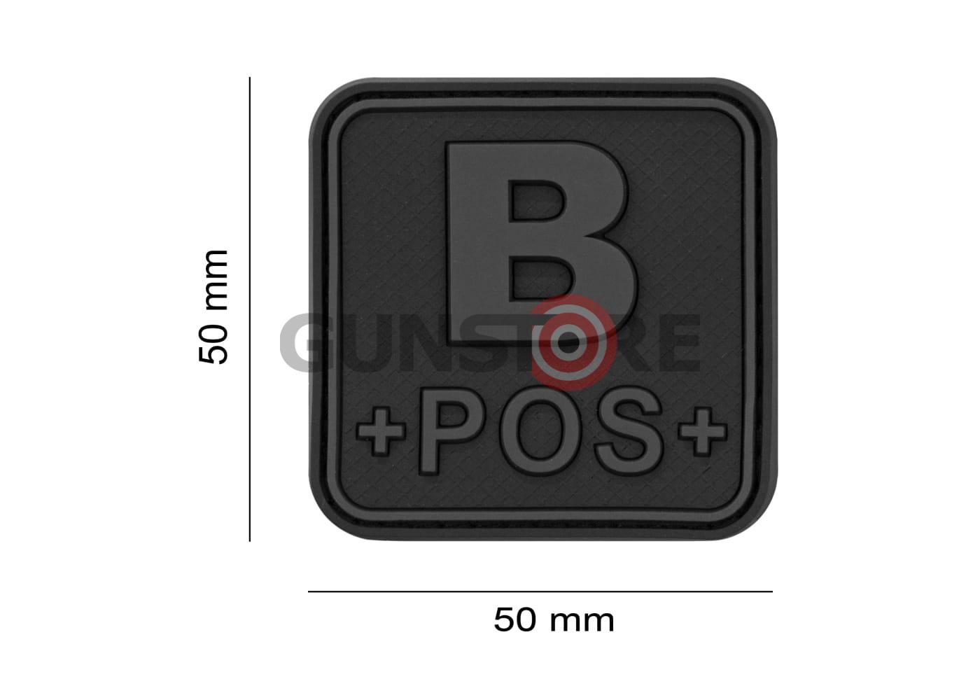 Fotografia: Bloodtype Square Rubber Patch B Pos