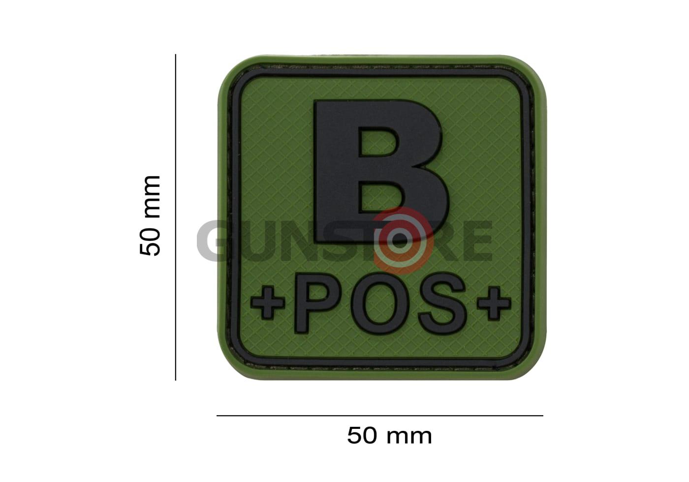 Fotografia: Bloodtype Square Rubber Patch B Pos