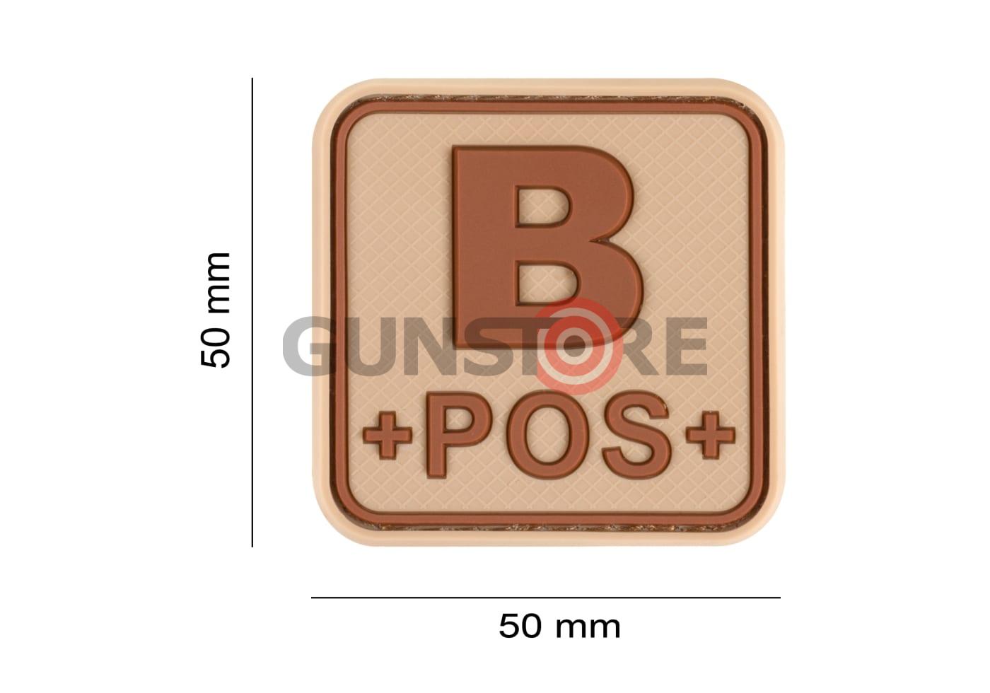 Fotografia: Bloodtype Square Rubber Patch B Pos