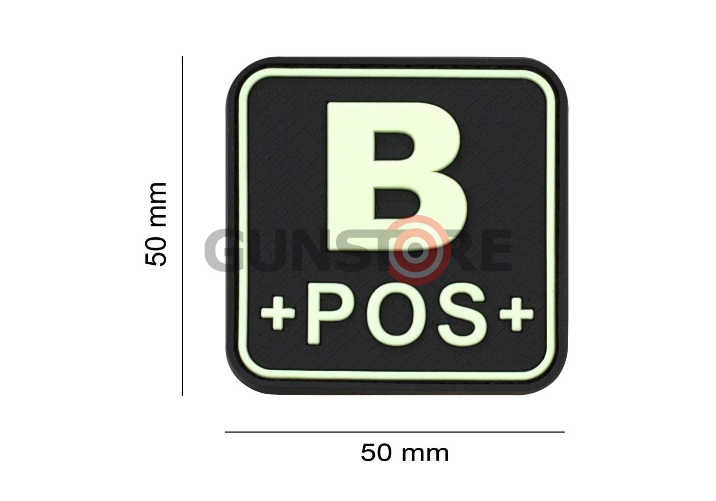 Fotografia: Bloodtype Square Rubber Patch B Pos