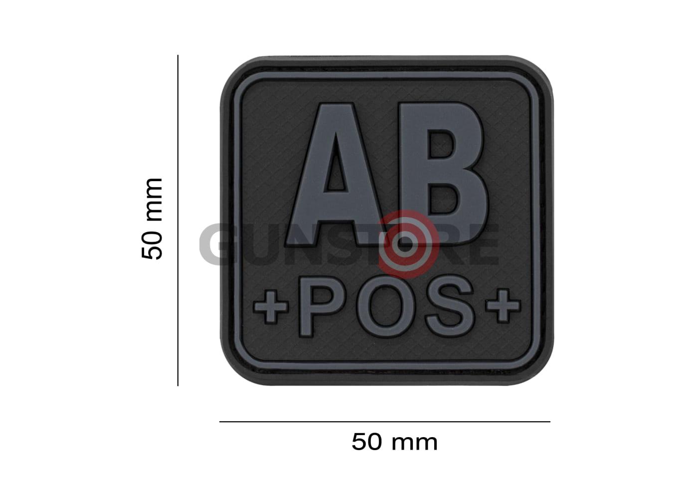 Fotografia: Bloodtype Square Rubber Patch AB Pos