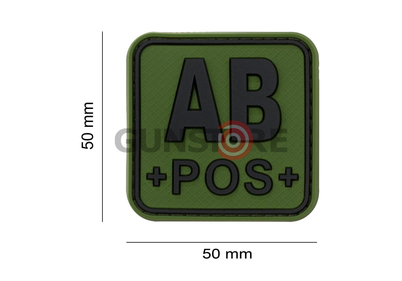 Fotografia: Bloodtype Square Rubber Patch AB Pos