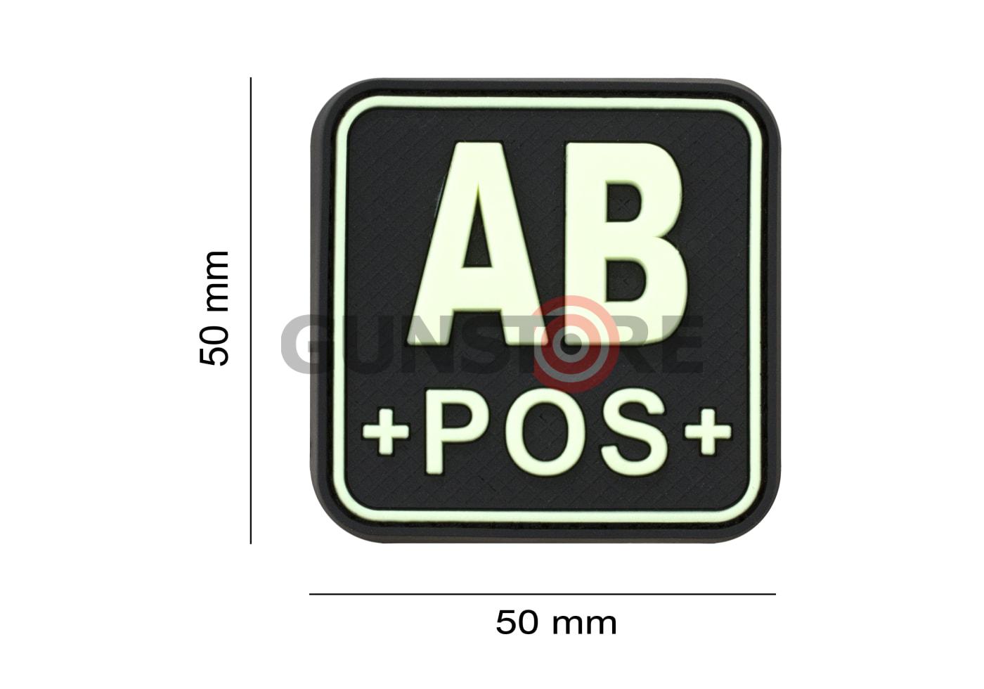 Fotografia: Bloodtype Square Rubber Patch AB Pos