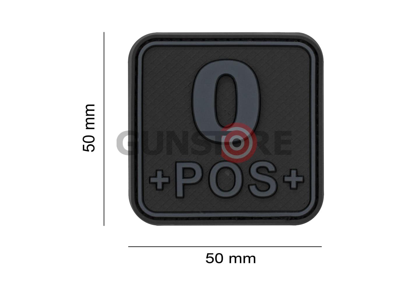 Fotografia: Bloodtype Square Rubber Patch 0 Pos