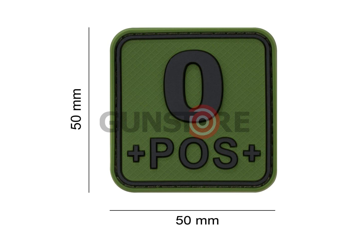Fotografia: Bloodtype Square Rubber Patch 0 Pos
