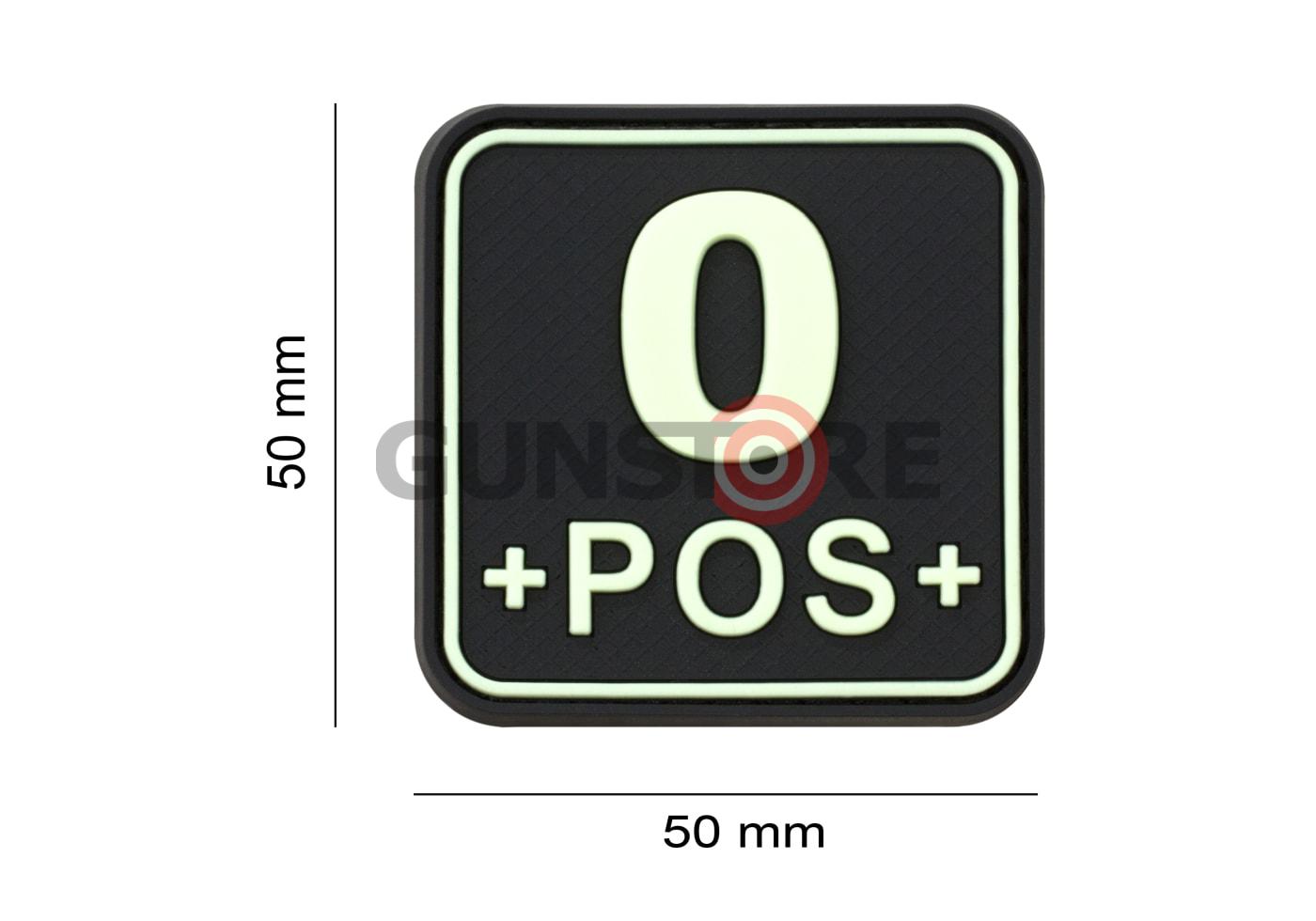 Fotografia: Bloodtype Square Rubber Patch 0 Pos