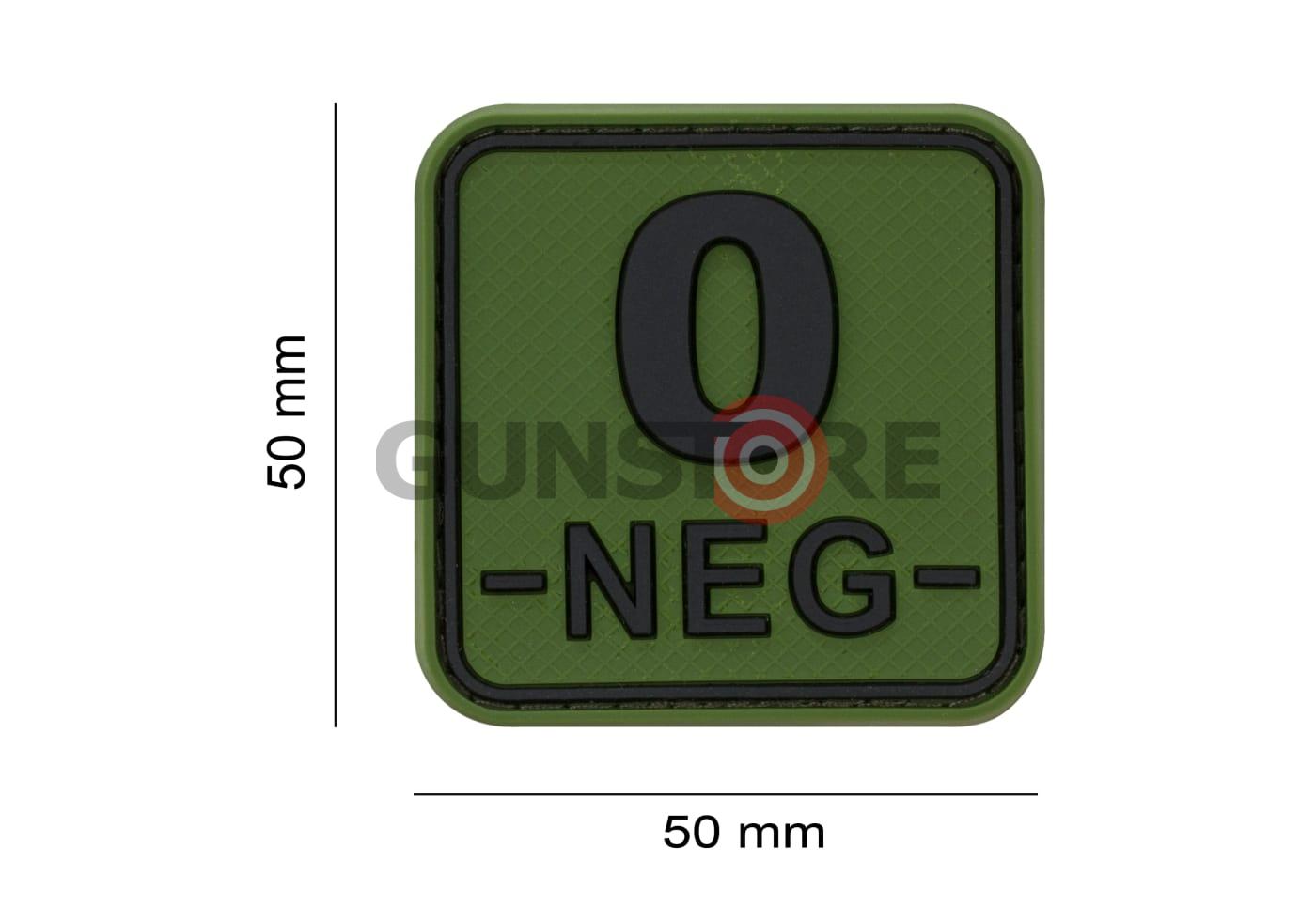 Fotografia: Bloodtype Square Rubber Patch 0 Neg