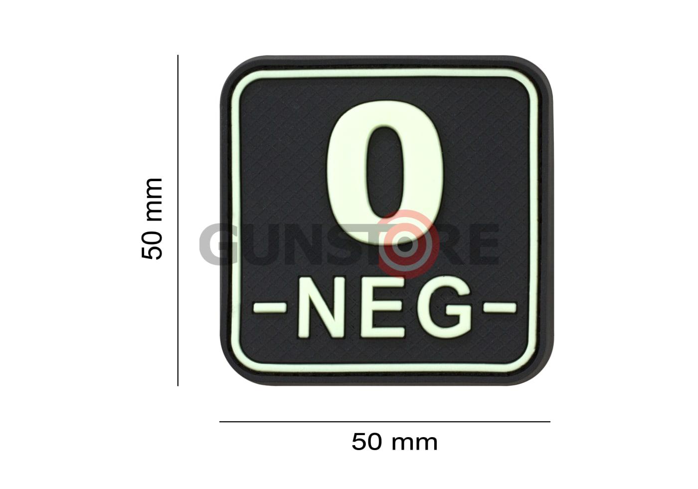 Fotografia: Bloodtype Square Rubber Patch 0 Neg