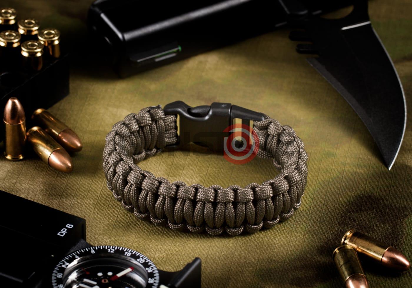 Paracord Bracelet Gun Grey