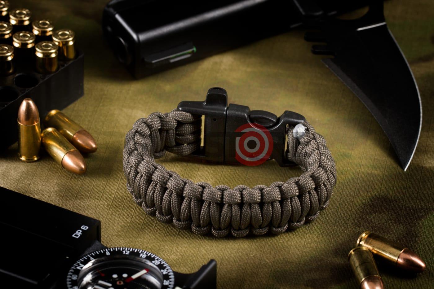 Survival Bracelet Gun Grey