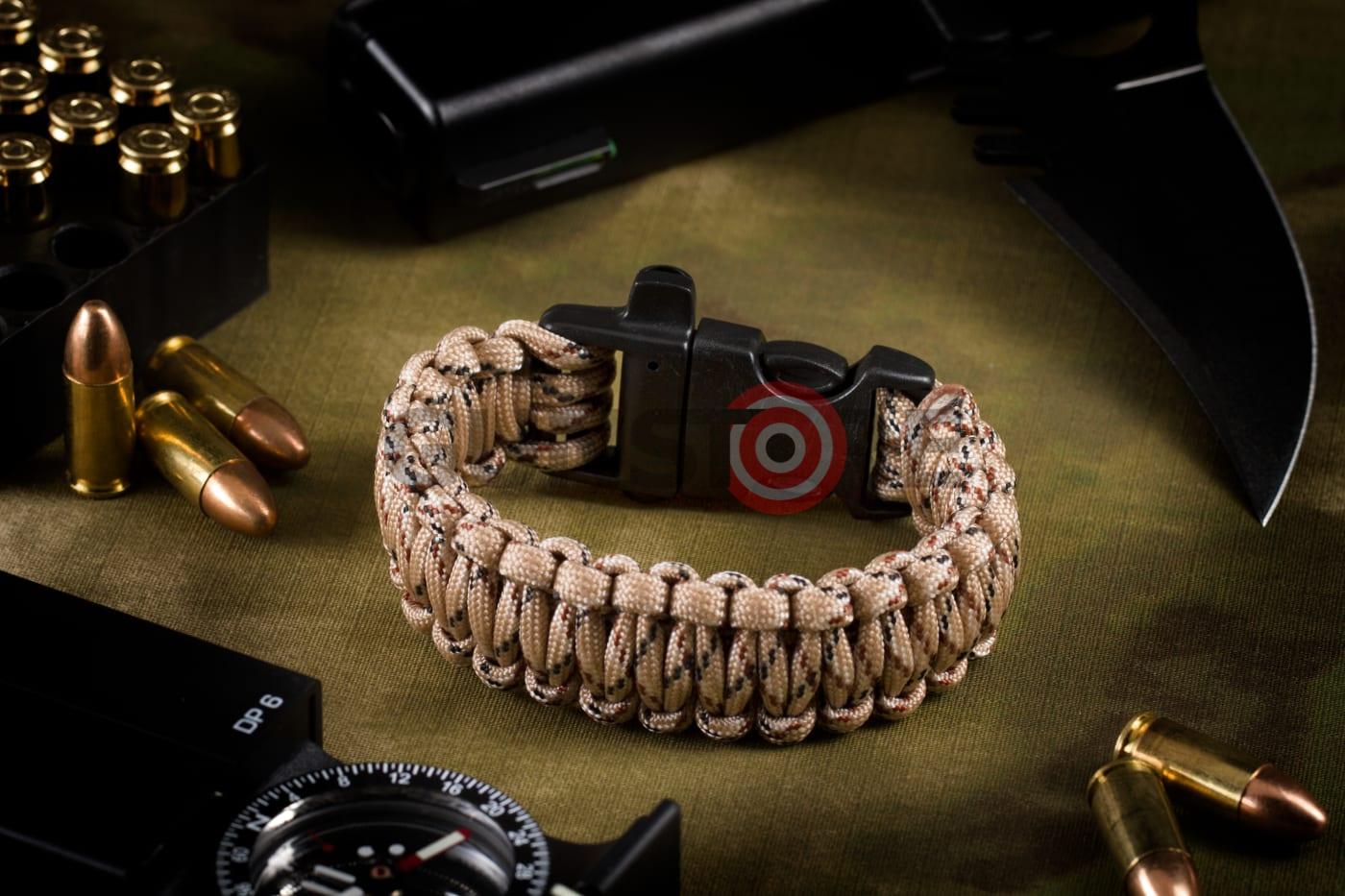 Survival Bracelet Desert Camo