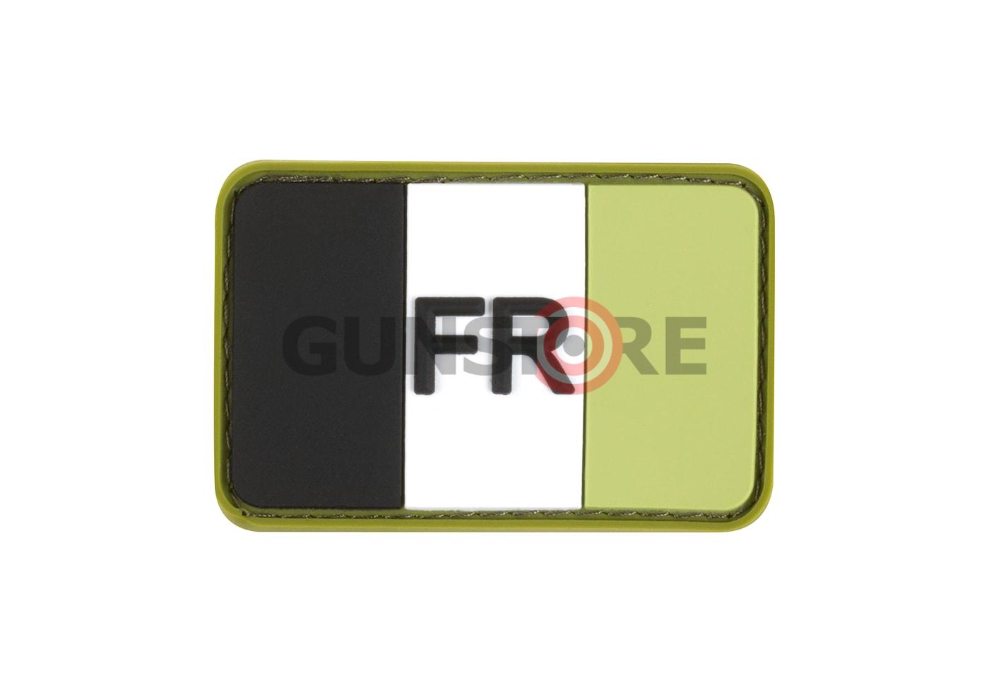 France Flag Rubber Patch Forest