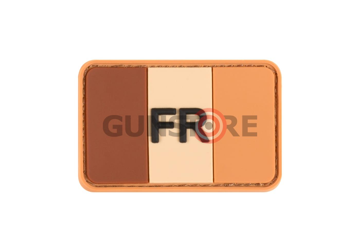 France Flag Rubber Patch Desert