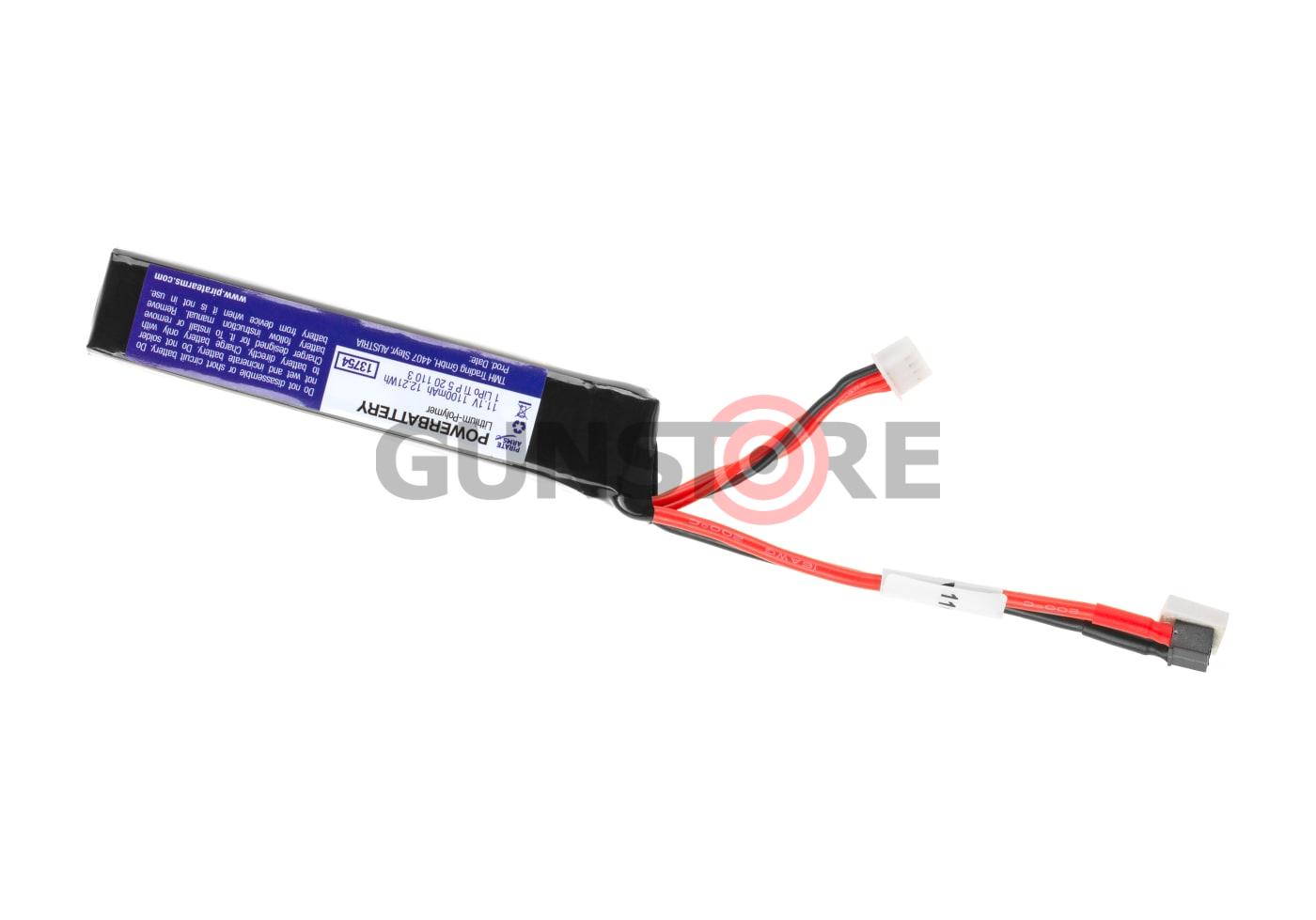 LiPo 11.1V 1100mAh 20C Stock Tube Type Mini T-Plug