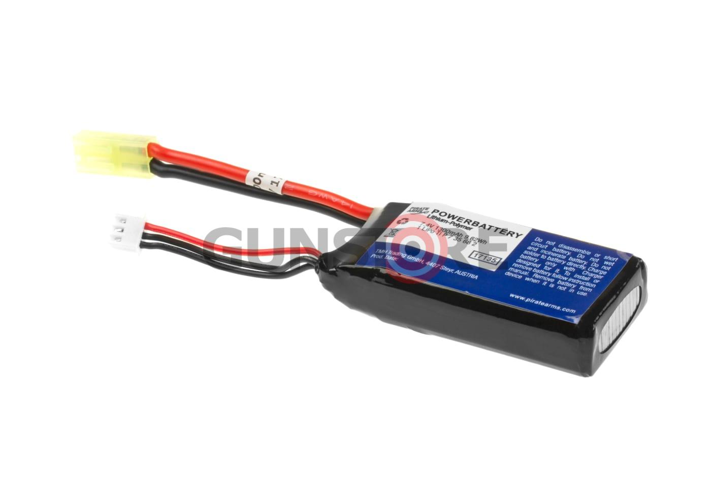 LiPo 7.4V 1300mAh 25C PEQ Type