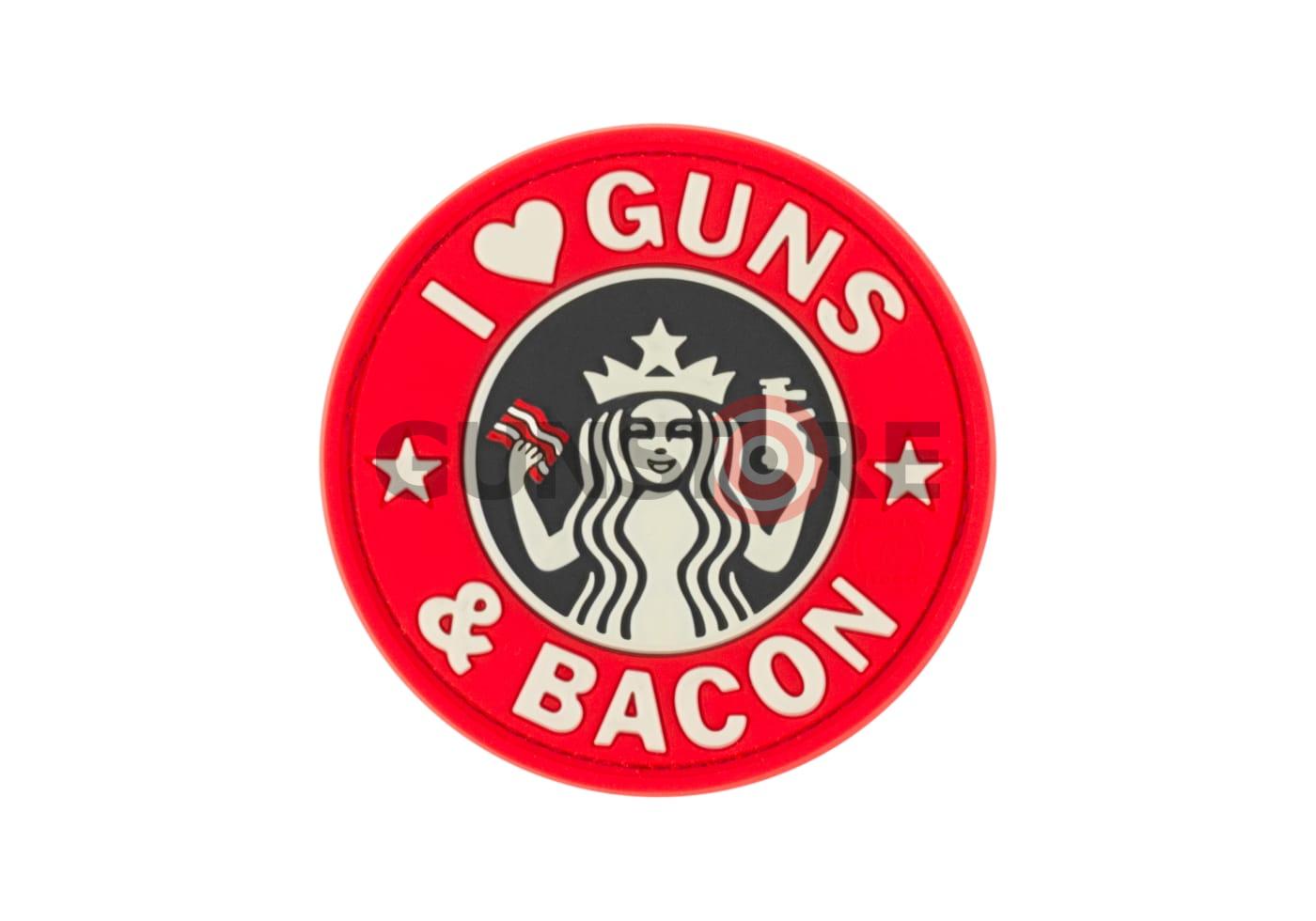 Guns and Bacon Rubber Patch Multicolor