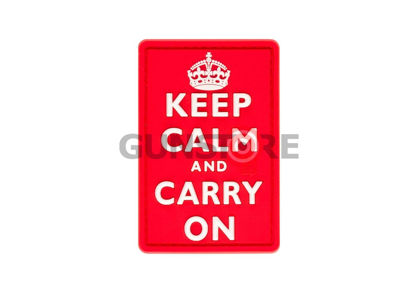 Keep Calm Rubber Patch Multicolor