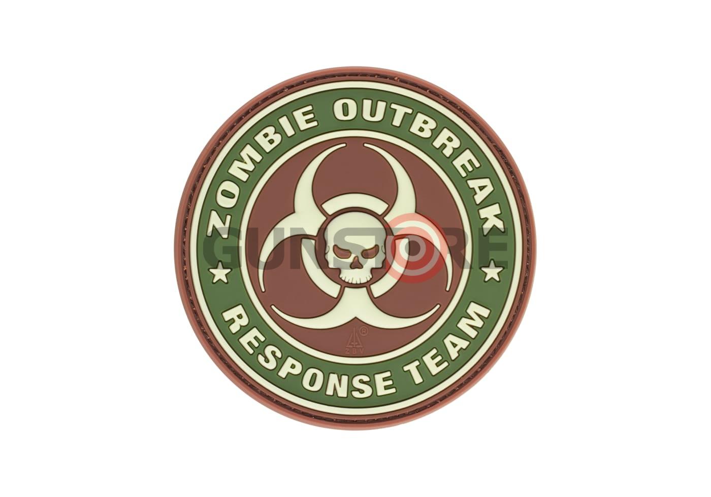Zombie Outbreak Rubber Patch Brown