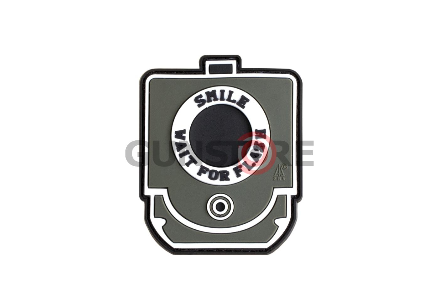 Smile and Wait Rubber Patch Foliage Green