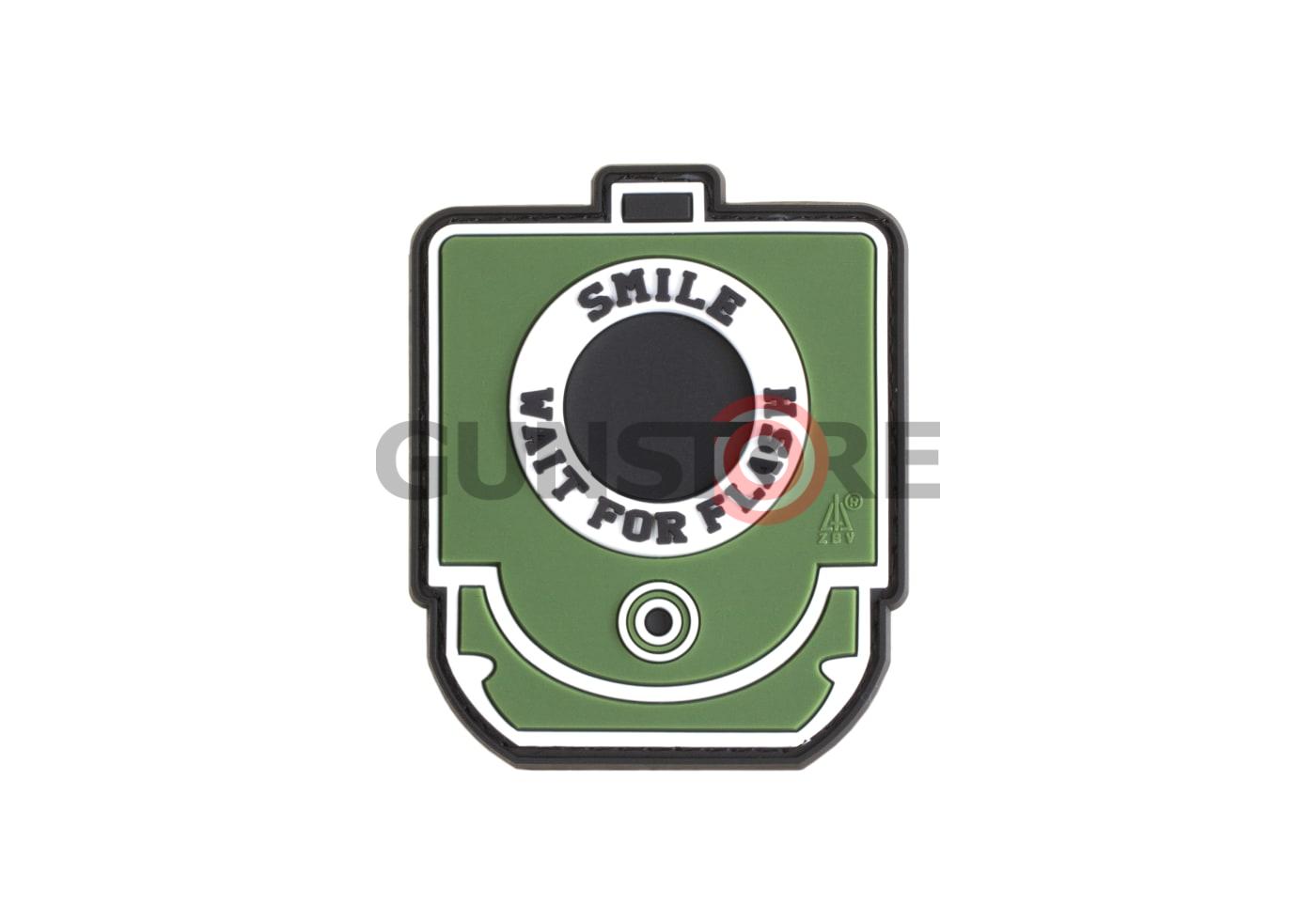 Smile and Wait Rubber Patch