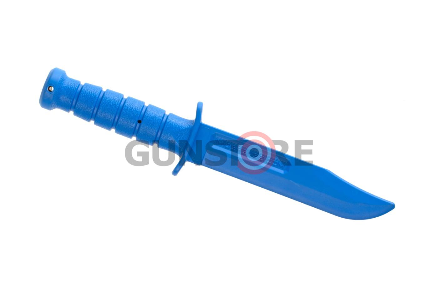Rubberized Training Knife Blue