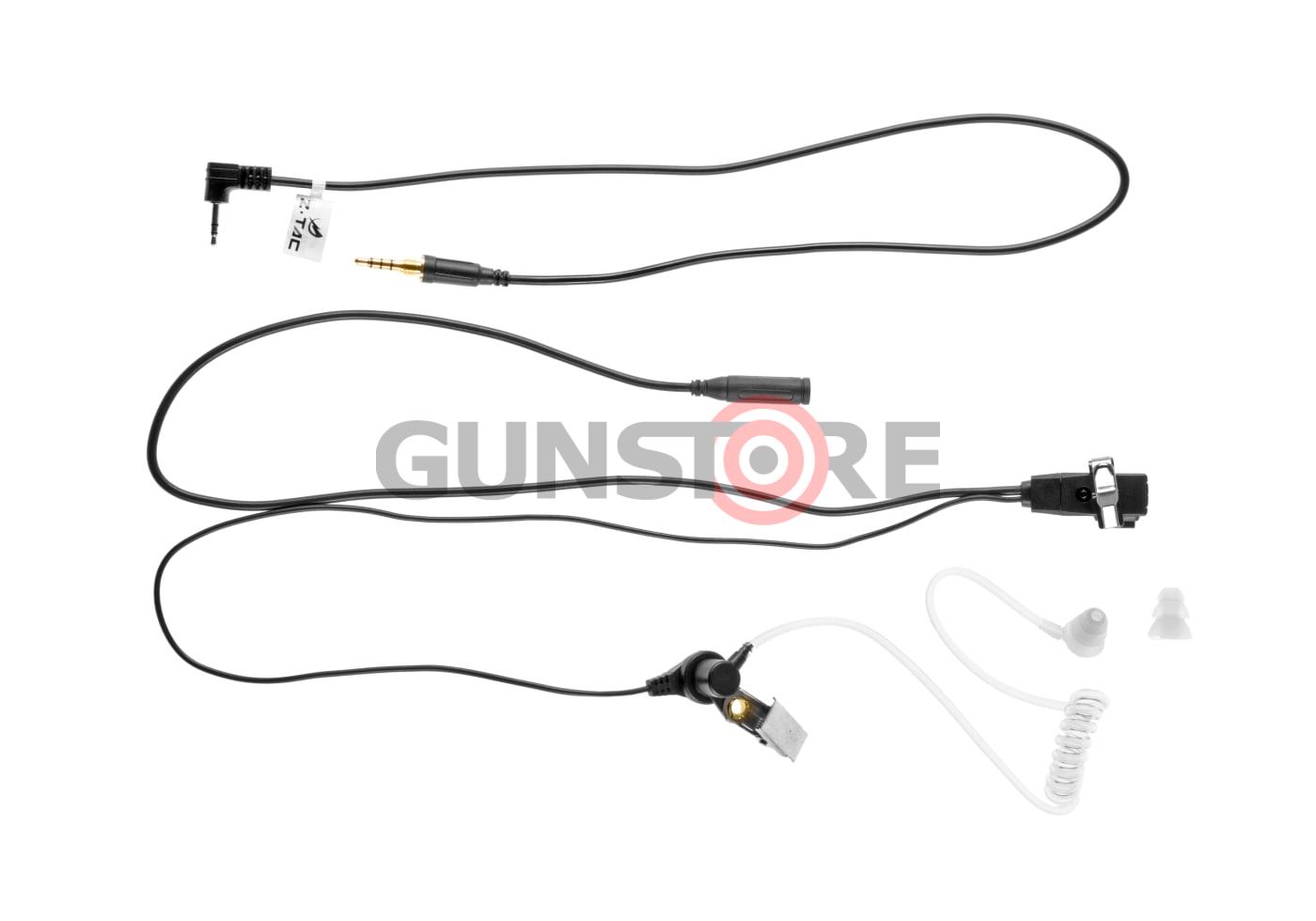 FBI Style Acoustic Headset Motorola 1-Pin Connector