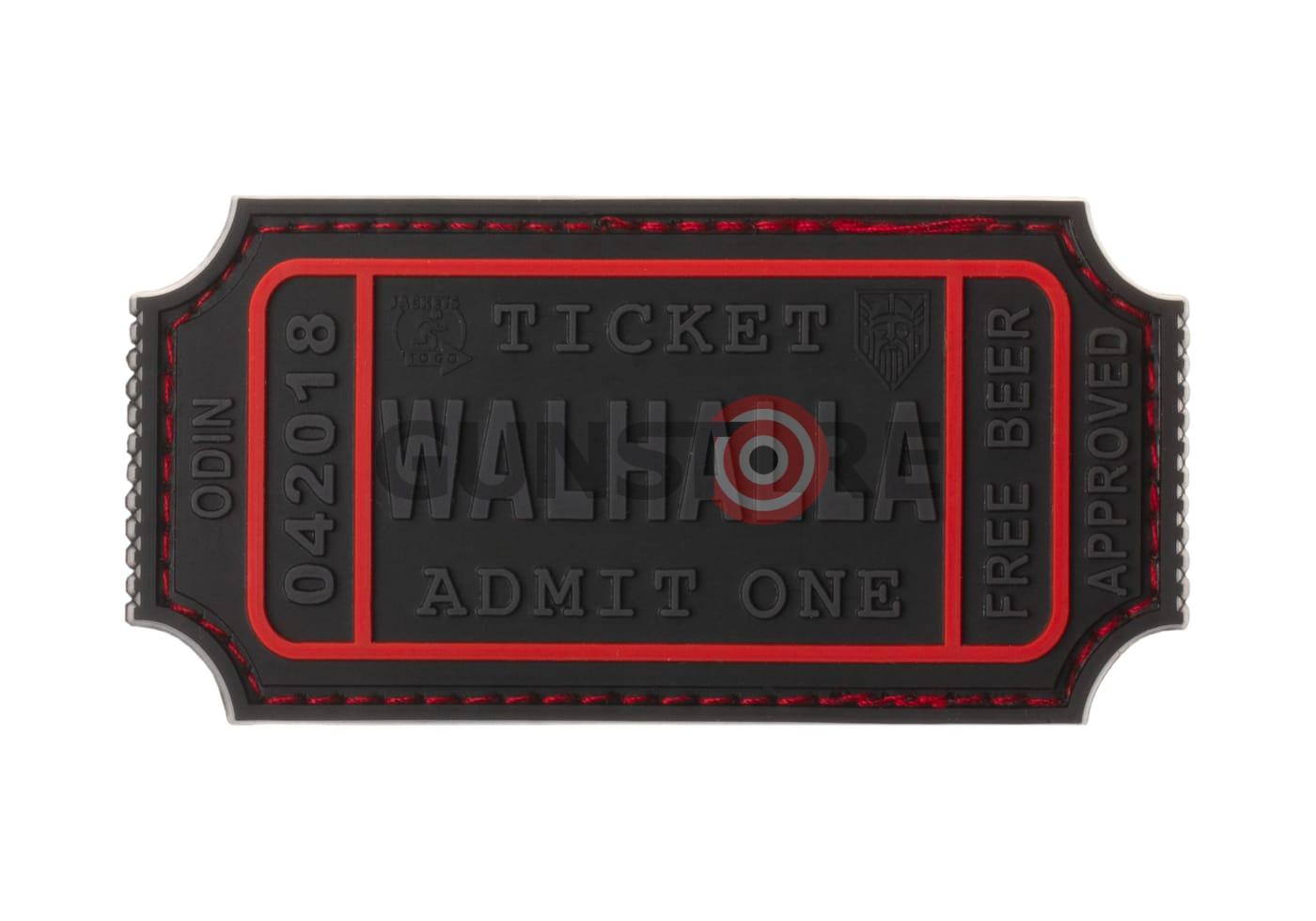 Large Walhalla Ticket Rubber Patch