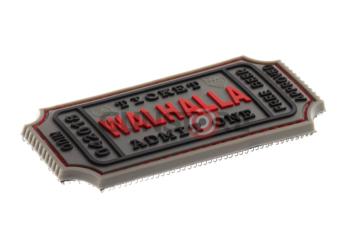 Fotografia: Large Walhalla Ticket Rubber Patch