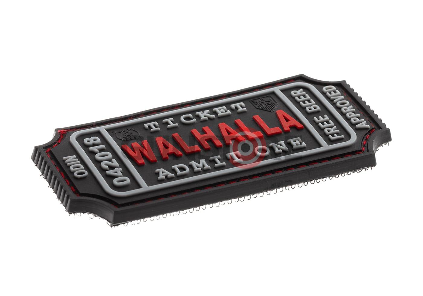 Fotografia: Large Walhalla Ticket Rubber Patch