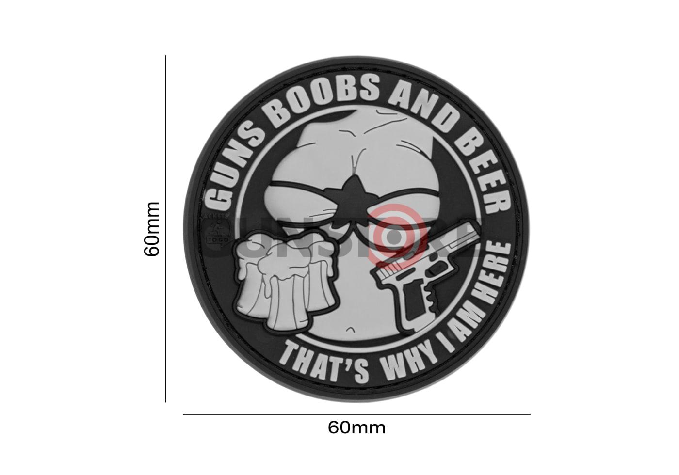 Fotografia: Guns Boobs and Beer Rubber Patch