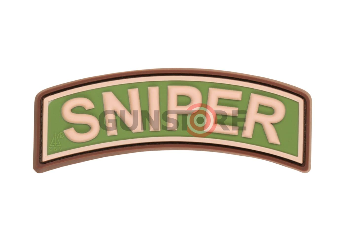 Sniper Tab Rubber Patch Green