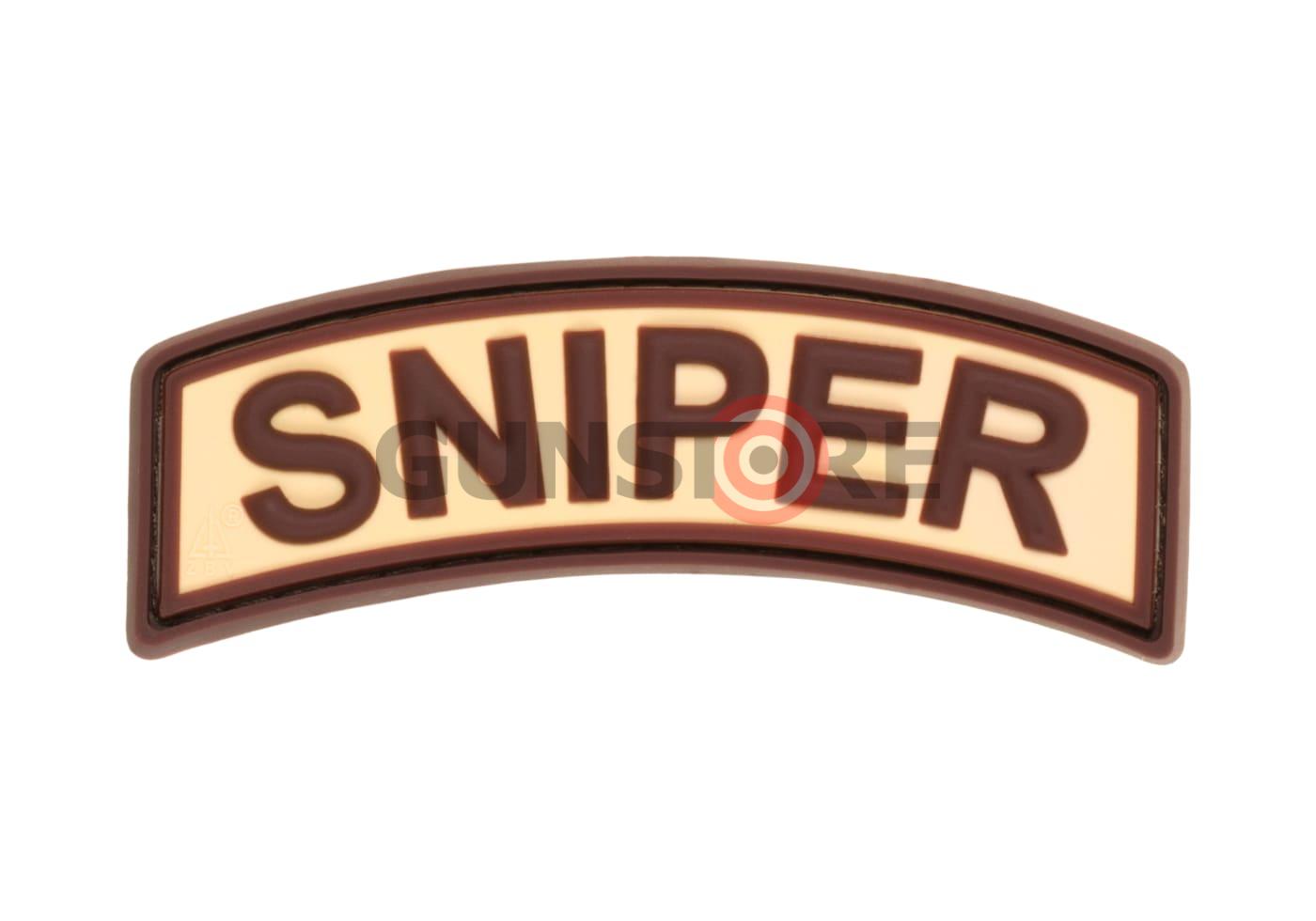 Sniper Tab Rubber Patch Desert