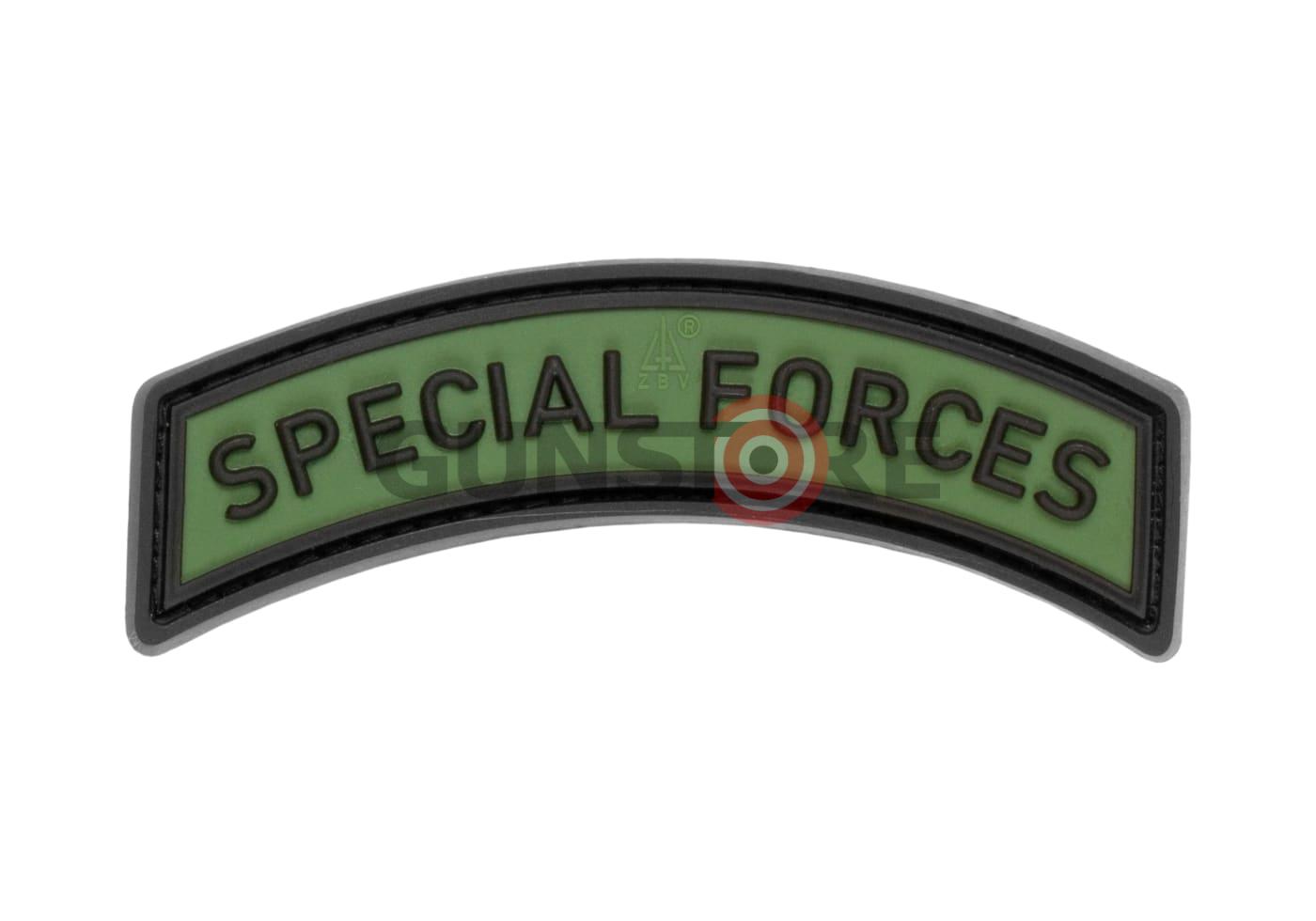 Special Forces Tab Rubber Patch Forest