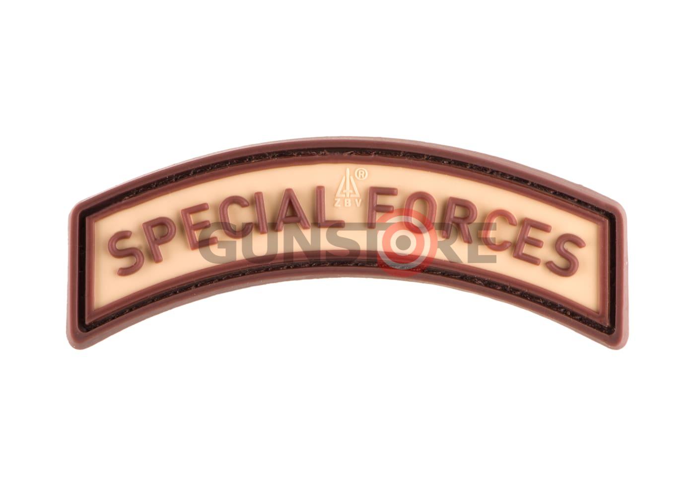 Special Forces Tab Rubber Patch Desert