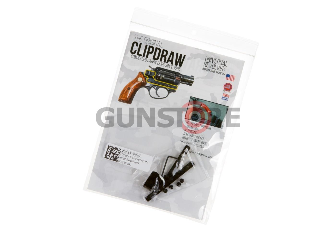 Clipdraw Universal for most Revolvers Black