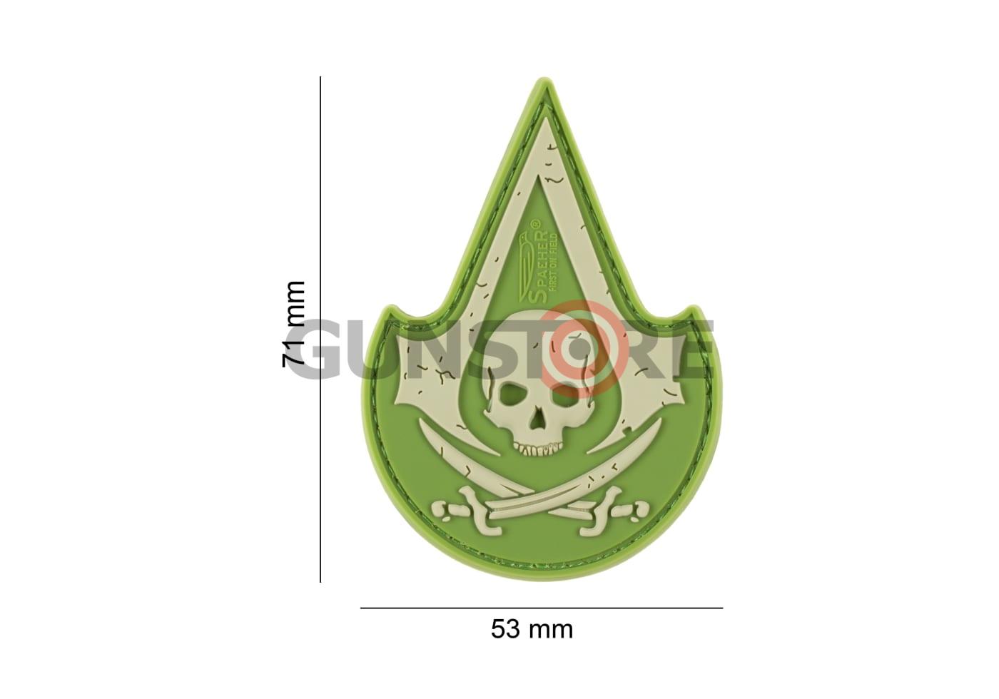Fotografia: Assassin Skull Rubber Patch