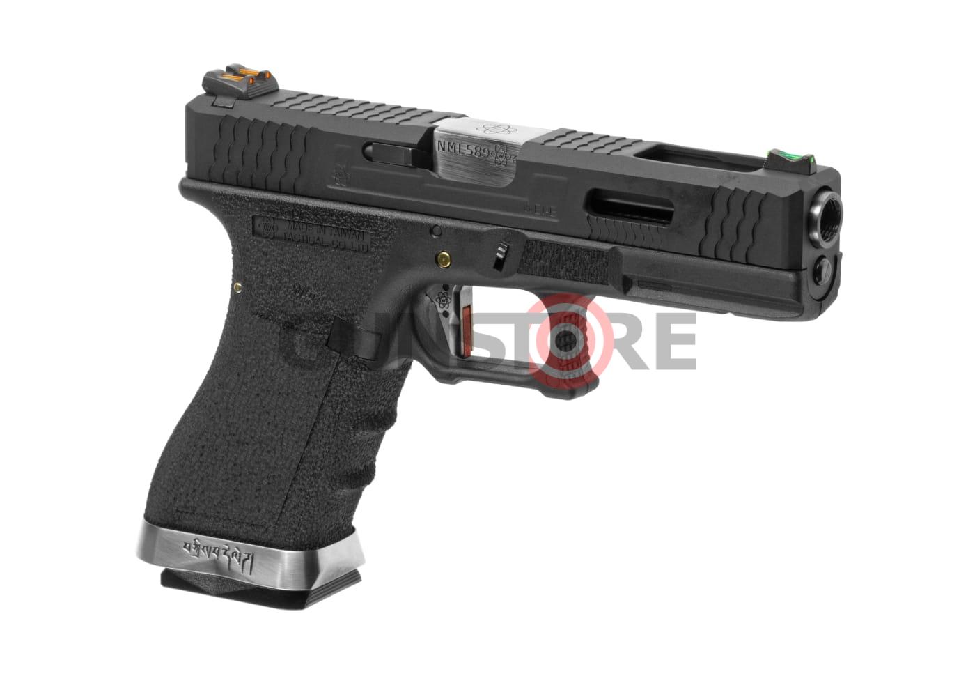 G-Force 17 BK Silver Barrel Metal Version GBB