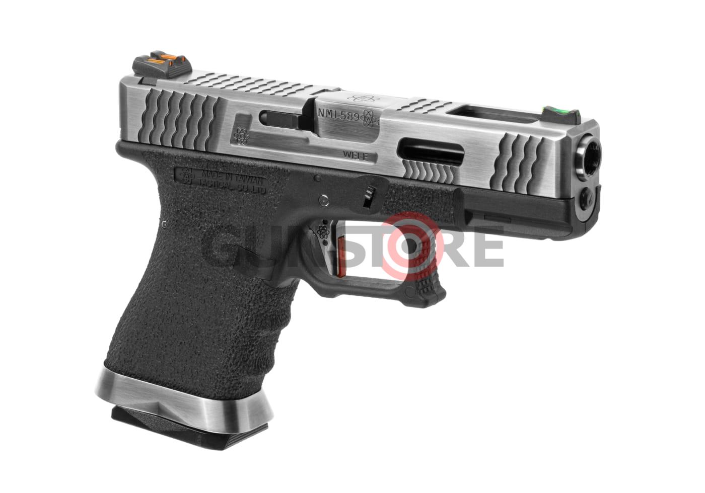 G-Force 19 SV Silver Barrel Metal Version GBB Black