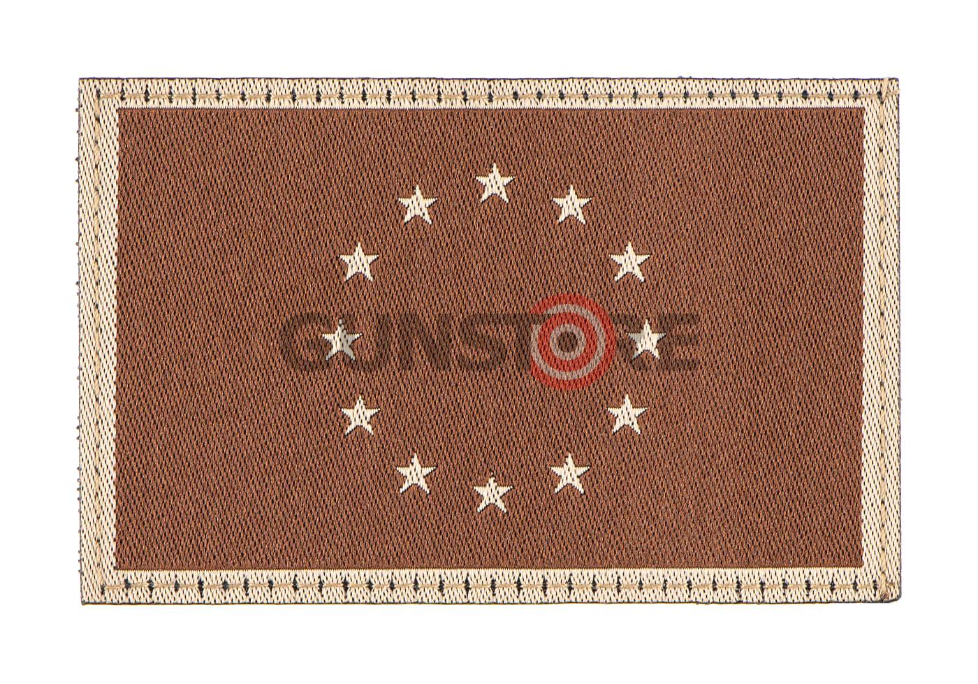 EU Flag Patch Brown