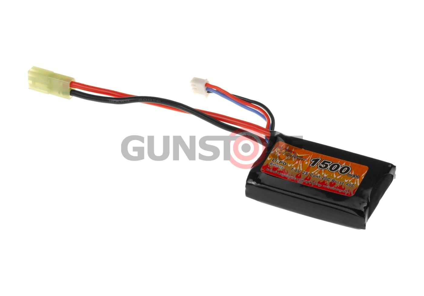 Lipo 7.4V 1500mAh 20C PEQ Type