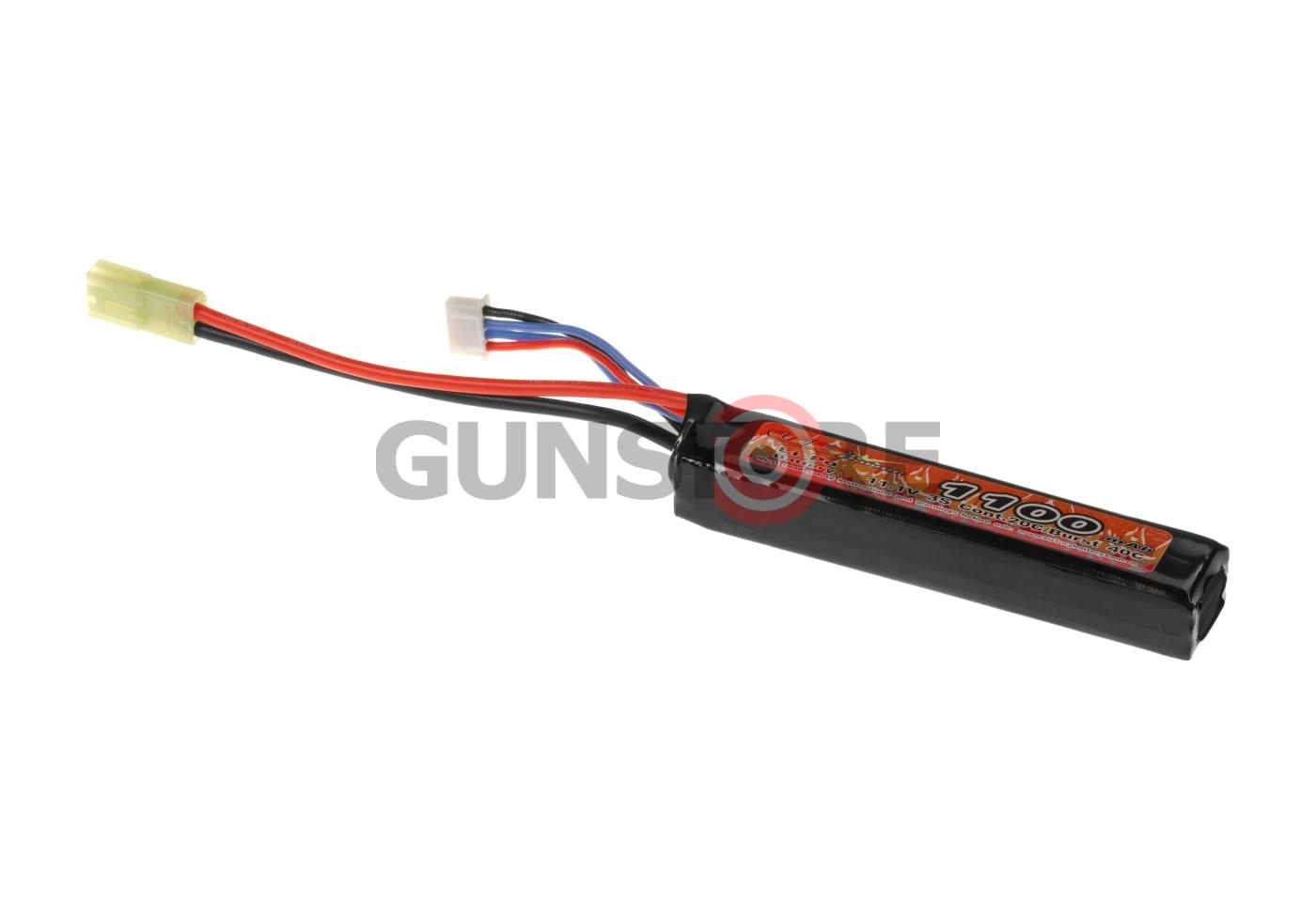 Lipo 11.1V 1100mAh 20C Stock Tube Type