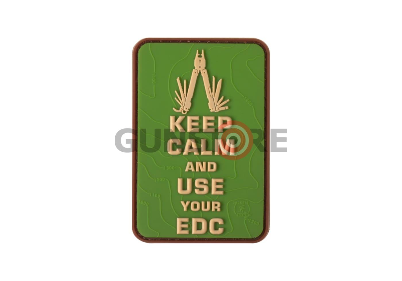 Keep Calm EDC Rubber Patch Green